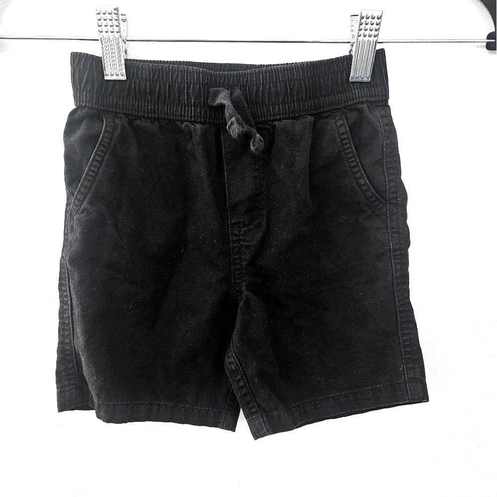 Garanimals Toddler Boys Black Pull On Elastic‎ Waist Cotton Shorts 3T